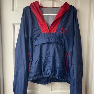 Puma Navy and Crimson Windbreaker